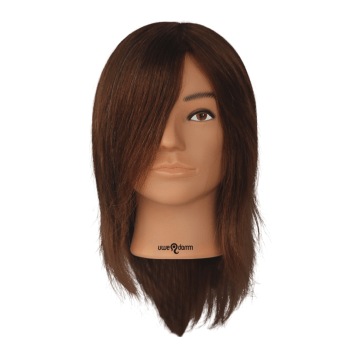 Uwe Damm Oefenhoofd Paul zonder baard brown 20 cm