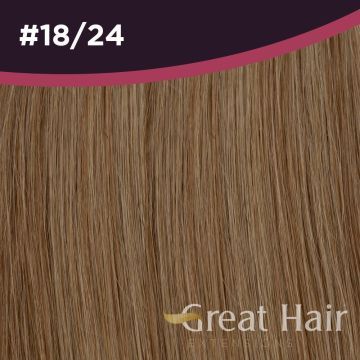 Great Hair Extensions Full Head Clip In - straight #18/24 50cm