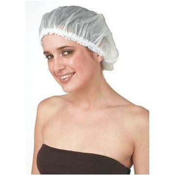 Sibel Plastic Douchemuts Met Kant Wit 