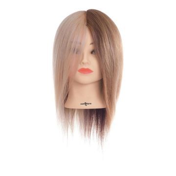 Uwe Damm Oefenhoofd Heidi 5-part brown, darkblond, lightblond, lightgrey, darkgrey 20 cm