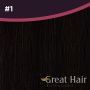 Great Hair Extensions Natural Straight #1 40cm