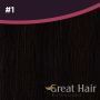 Great Hair Extensions Natural Straight #1 50cm