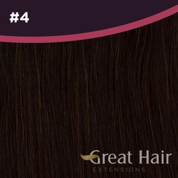 Great Hair Extensions Full Head Clip In - straight #4 50cm
