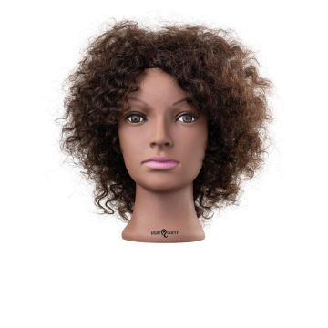 Uwe Damm Oefenhoofd Amber afro black hair 20 cm