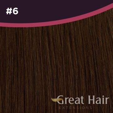Great Hair Extensions Natural Straight #6 30cm