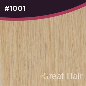 Great Hair Extensions Full Head Clip In - straight #1001 40cm