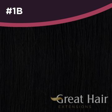 Great Hair Extensions Kleursample #1B