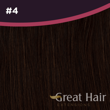 Great Hair Extensions Full Head Clip In - wavy #4 40cm