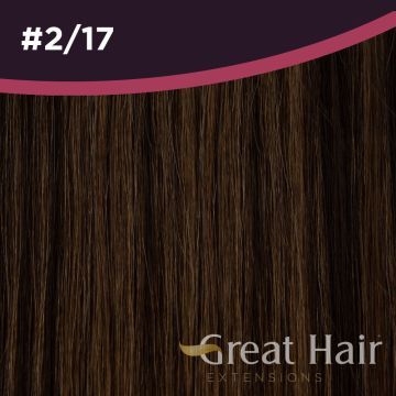 Great Hair Extensions Natural Straight #2/17 40cm